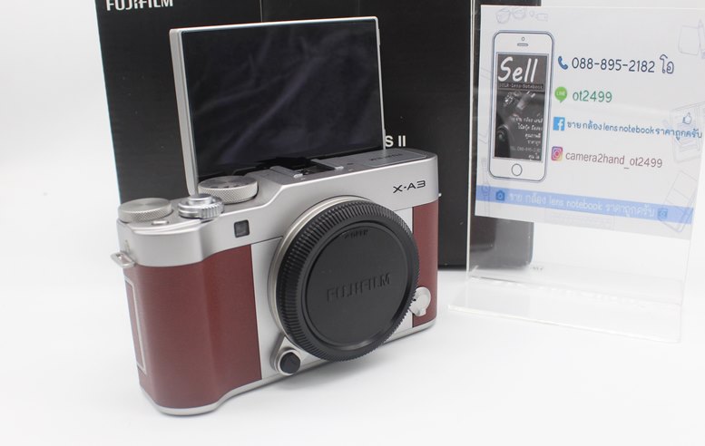 ขาย Fuji X-A3 + 16-50mm II พร้อม filter เมนูไทย สภาพสวย มี Wifi ในตัว หน้าจอ LCD พับได้ระบบ Touch Screen Selfie ได้ อุปกรณ์ยกกล่อง อดีตประกันร้าน